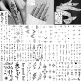 COKTAK 18-sheets small finger tattoos for quick, skin-safe body art.
