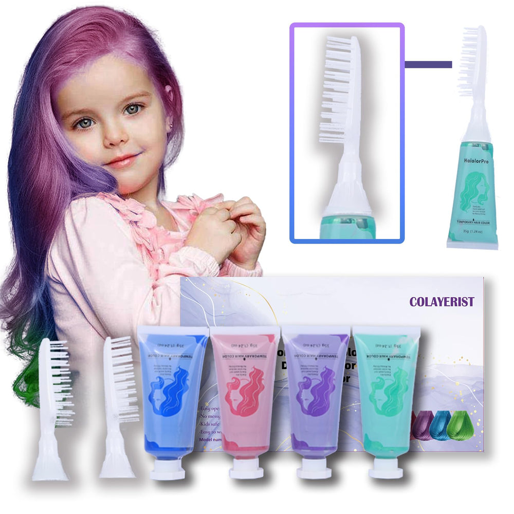 COLAYERIST green hair color wax for washable, vibrant temporary styling