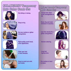 COLAYERIST purple hair color wax for bold, even application