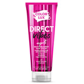 Color Lux Direct Vibes magenta bottle closeup highlighting rich pigment for long-lasting color.