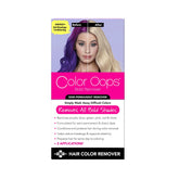 Color Oops Bold Remover bottle application demonstrates safe color removal for bold shades.