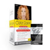 Color Oops remover bottle demonstrates in-home color removal with conditioning.