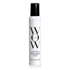 COLOR WOW Color Control Purple foam close-up on bottle cap neutralizing brassy tones.