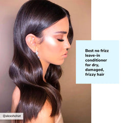 Color Wow Dream Cocktail application on damp hair for smooth glide.