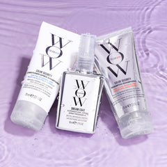 COLOR WOW Dream Smooth Travel Kit box with three travel-size products on display