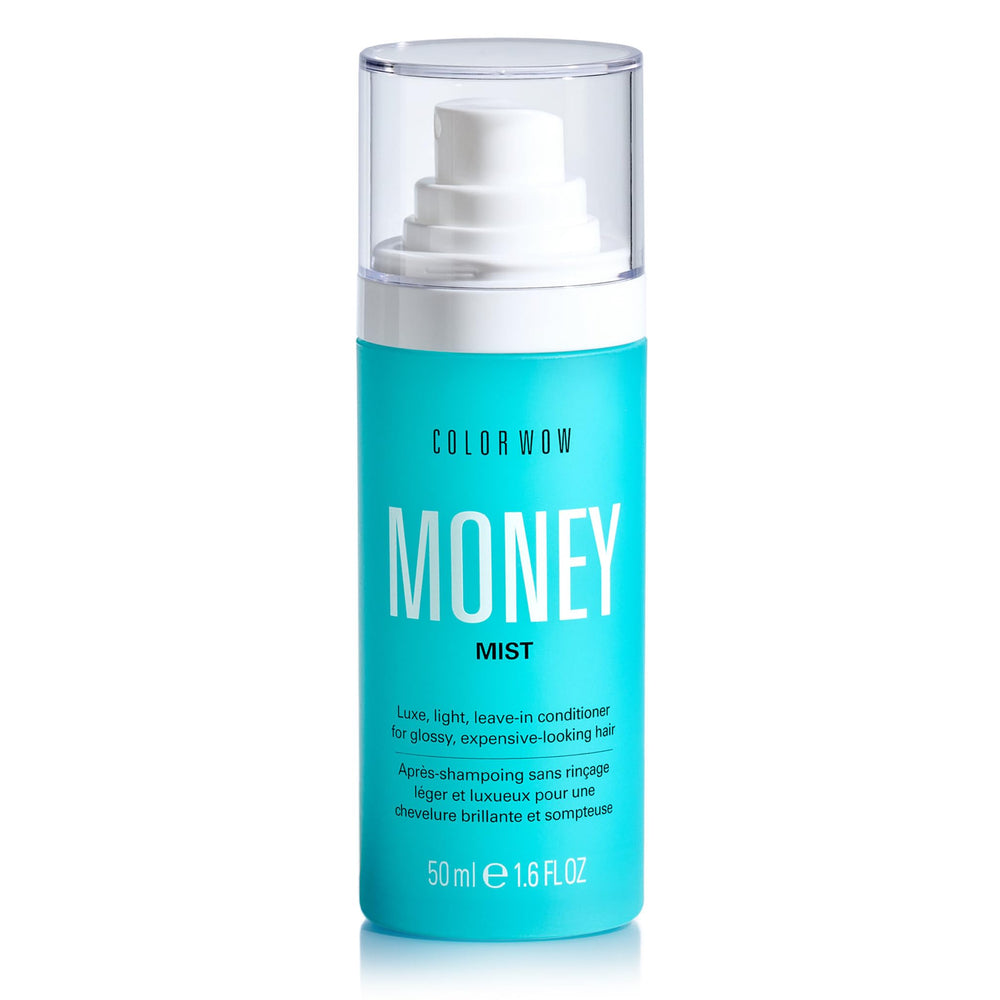 COLOR WOW MONEY MIST: aplicación en la botella para peinado suave y sin enredos.