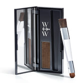 COLOR WOW Root Cover Up medium brown powder application showing quick root touch-up.