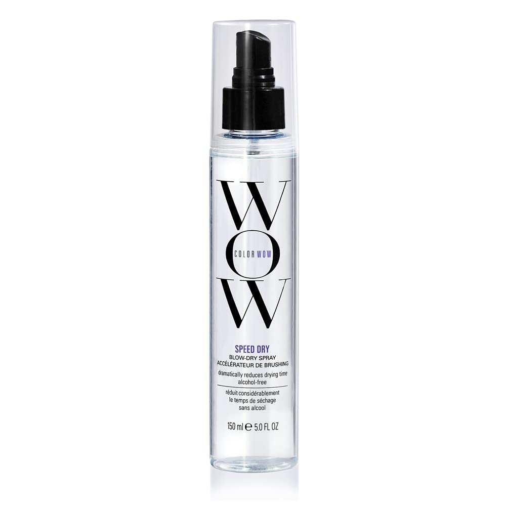 Color WOW Speed Dry Blow Dry Spray bottle ready for use to speed up your routine