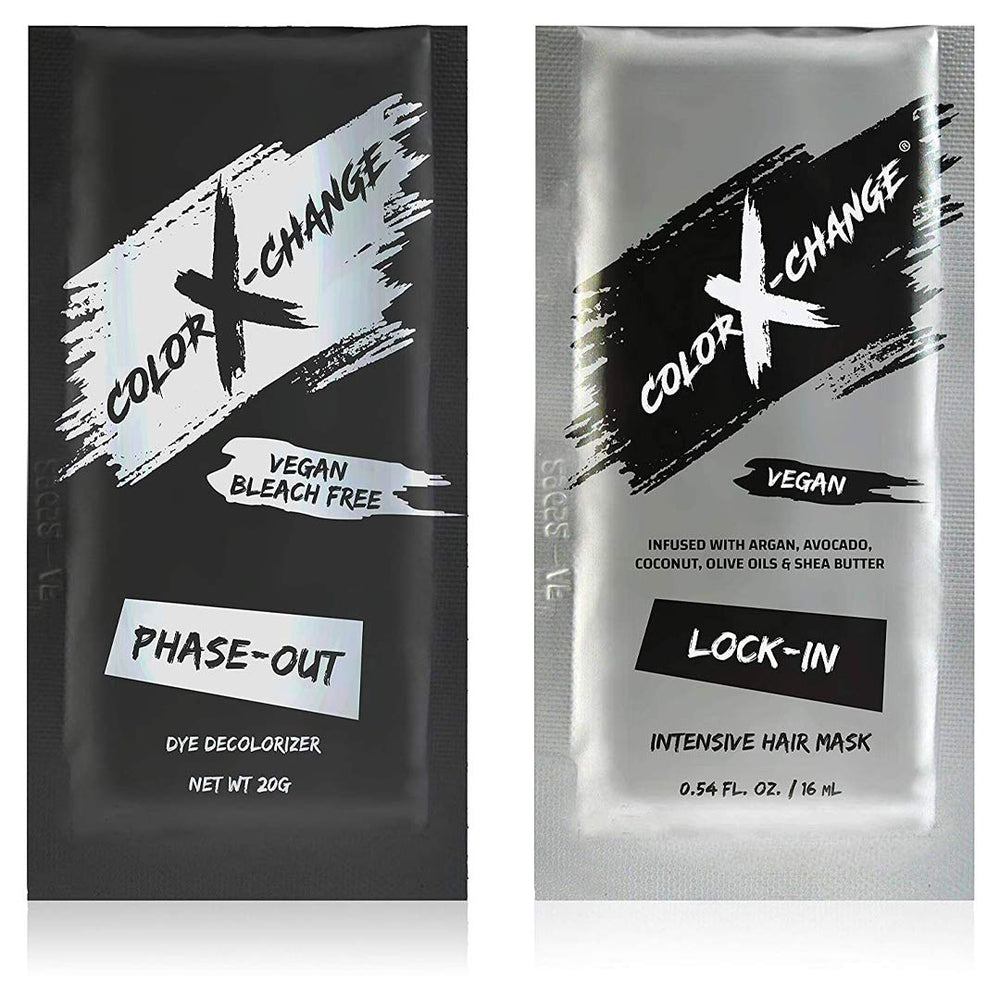 Color X-Change fase de salida: desencolorante suave para cambios de color seguros.