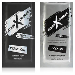 Color X-Change fase de salida: desencolorante suave para cambios de color seguros.