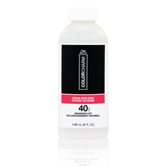 COLORCHARM Cream Developer 40 Volume bottle for deep lift and gray blending.