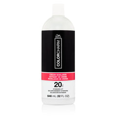 COLORCHARM Cream Developer bottle pour for even mixing and application.