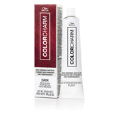 COLORCHARM Demi-Permanent 5RR red swatches illustrate vibrant color options for refreshing shade