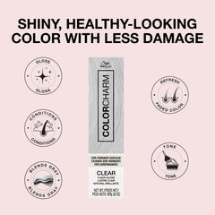 COLORCHARM Demi-Permanent Gloss Application demonstrates at-home shine boost.