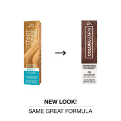 COLORCHARM 6G application on hair delivers even, gentle color.