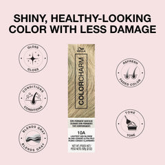 COLORCHARM Demi Permanent Hair Color Ash Blonde Application on hair for even tone