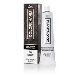 COLORCHARM permanent cream color 3N bottle for even gray coverage and consistent results.