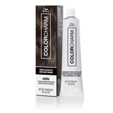 COLORCHARM Permanent Cream Hair Color 4NN bottle shows rich medium brown shade with full gray coverage.