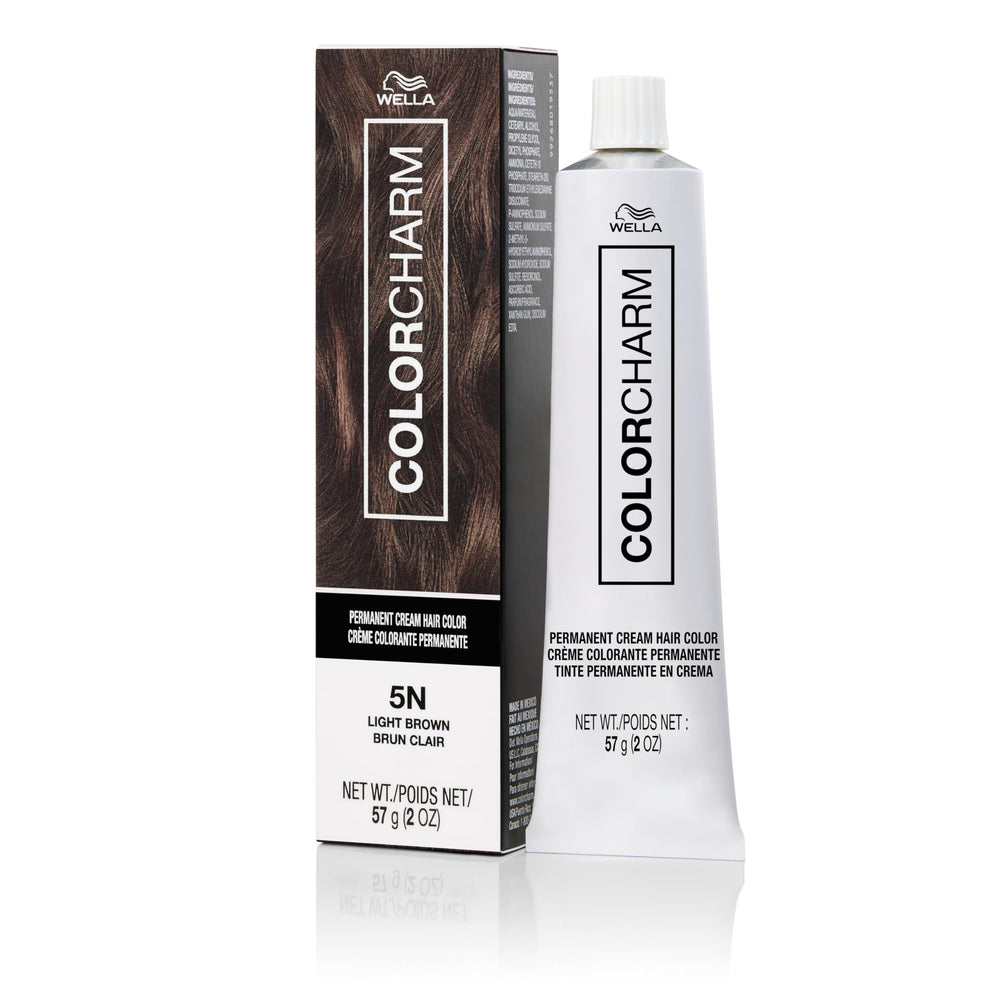 COLORCHARM permanent cream color 5N tube for smooth, even coverage.