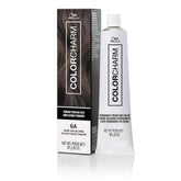 COLORCHARM permanent cream color bottle showing 6A dark ash blonde shade for gray coverage.