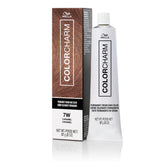 COLORCHARM Permanent Cream Hair Color 7W Caramel bottle for at-home coloring.