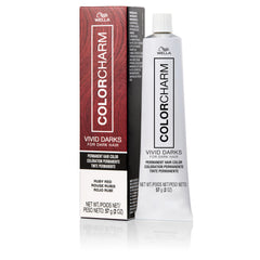 COLORCHARM VIVID DARKS ruby red bottle for quick, vibrant color results.