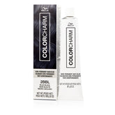 COLORCHARMS Demi-Permanent Blue-Black bottle close-up for glossy color