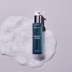 Colorescience Barrier Pro 1-Step Cleanser foam demonstrating light lather