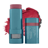 Colorescience Sunforgettable Color Balm Berry packaging highlights mineral protection and convenient lip-cheek color