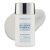 Colorescience Total Protection No-Show SPF50 sunscreen blends invisibly for a natural look.