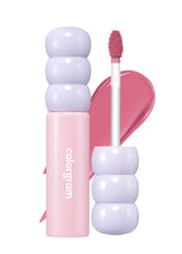 COLORGRAM Fruity Glass Tint 07 Shy Guava en labios con brillo hidratante diario