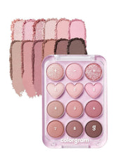 COLORGRAM Pin Point Paleta 02 rosa malva, tonos suaves para looks diarios.