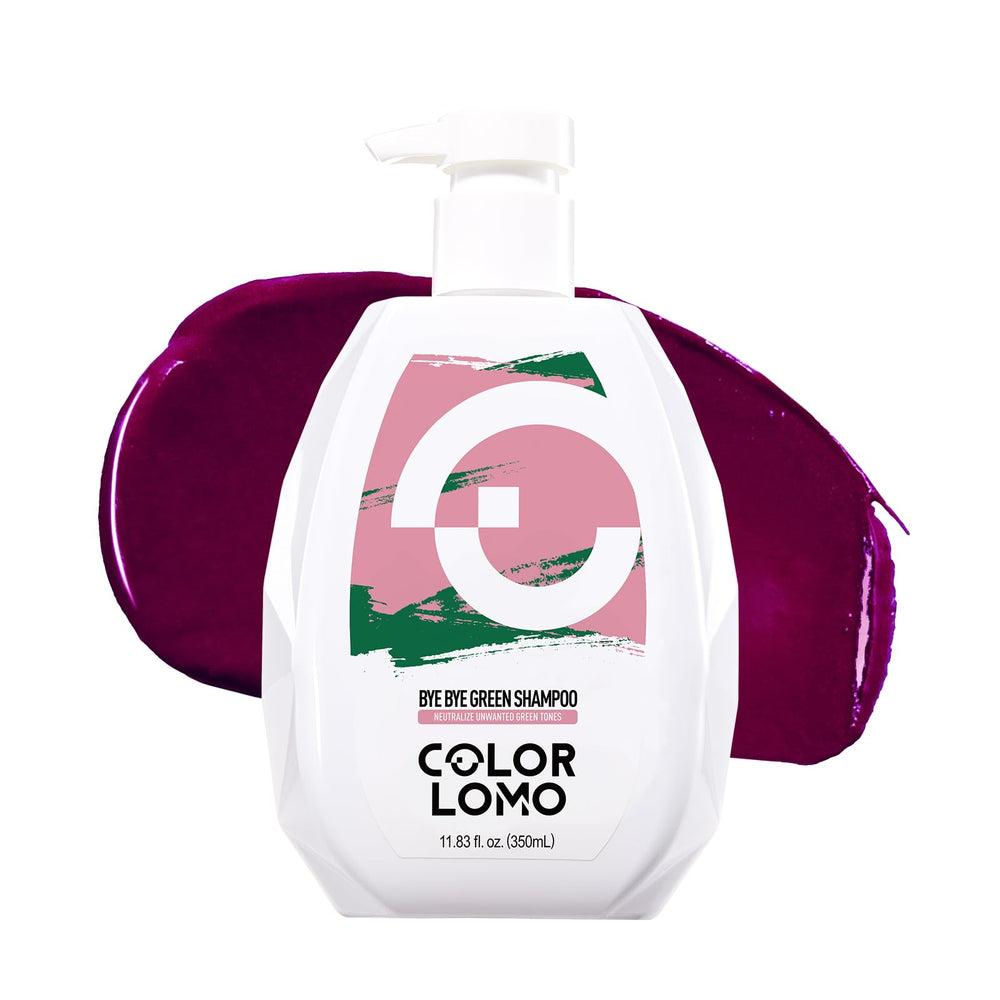 COLORLOMO shampoo adiós verdor: botella lista para uso, neutraliza tonos verdosos.
