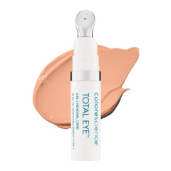 Colorescience Total Eye 3-in-1 Renewal Therapy bottle shows mineral SPF 35 protection for delicate eye skin