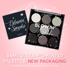 Sombras metalizadas plateadas para brillo intenso ColourPop Blowin Smoke.