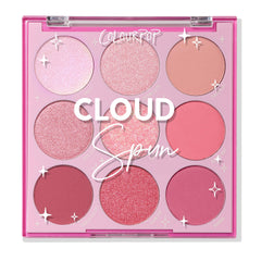 ColourPop Cloud Spun: paleta frontal mostrando tonos versátiles para looks diarios.