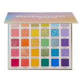ColourPop Fade Into Hue palette front cover with vibrant rainbow colors for bold eye looks.