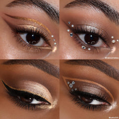 ColourPop Feelin' Bubbly, aplicación con brochas planas para mayor pigmentación.