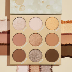 ColourPop Feelin' Bubbly, sombras doradas y marrones para uso diario y eventos.