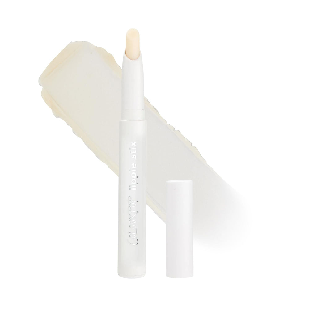 ColourPop Lippie Primer packaging close-up, sleek design for quick lip prep.