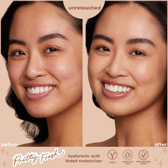 ColourPop Pretty Fresh aplicación con dedos para retoques rápidos.