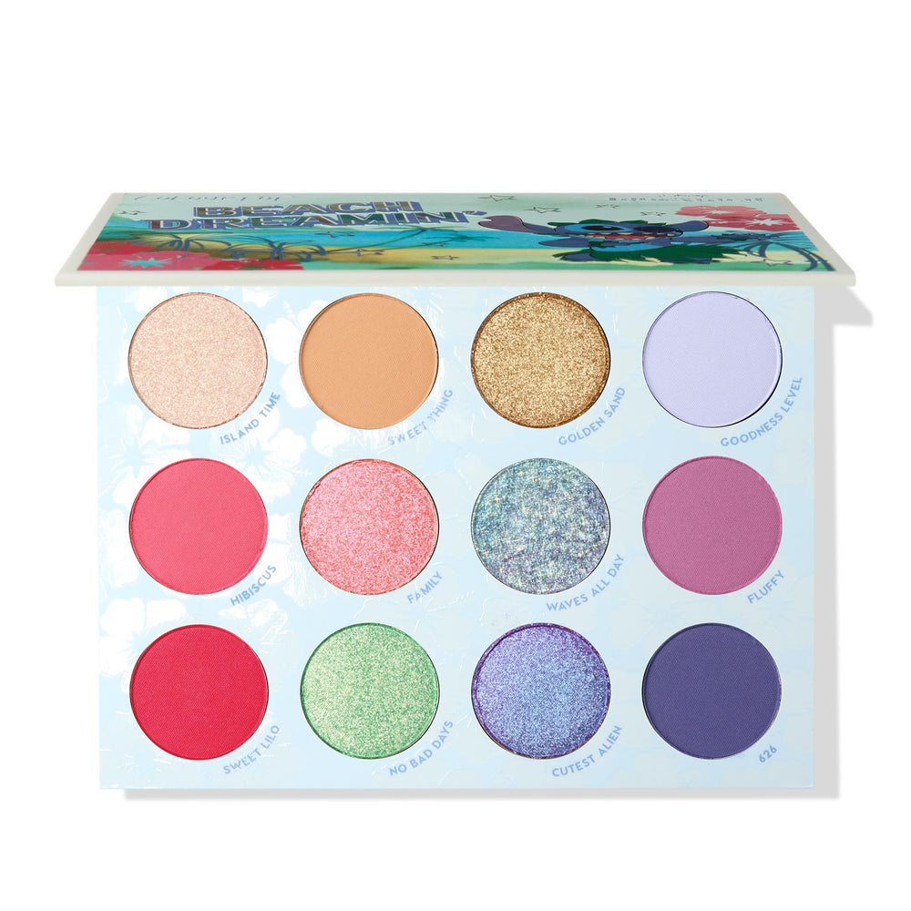 ColourPop Stitch Beach Dreamin’, sombras mate para looks diarios con color suave.