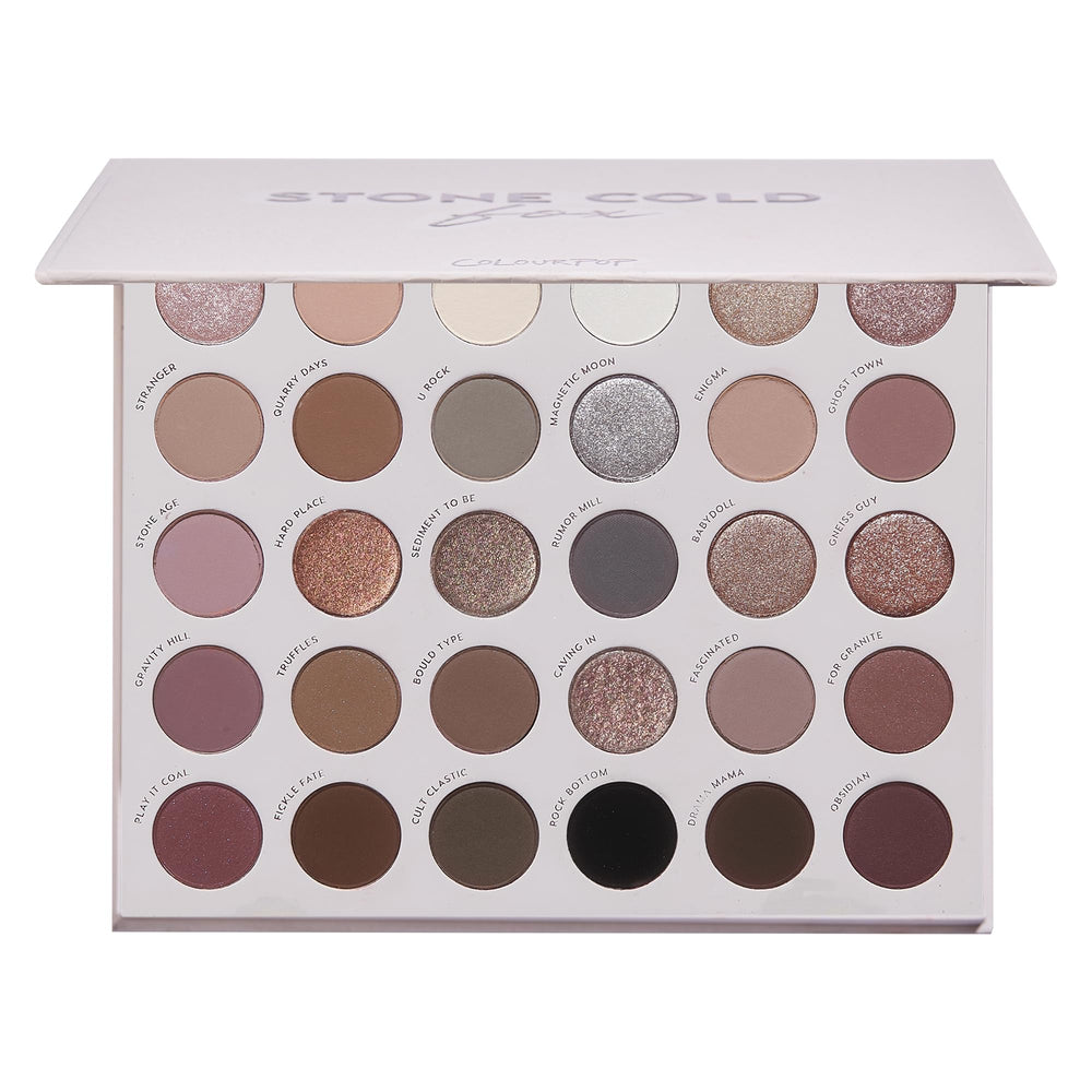 ColourPop Stone Cold Fox palette cover shows cool-toned neutrals for everyday glam.