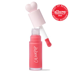 ColourPop blush applied to cheek with fingertips for natural flush.