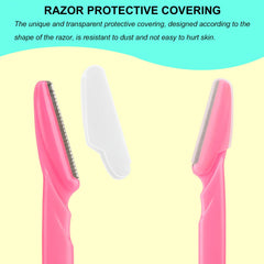 Colovis eyebrow razor protective net and top cover keeps grooming safe for beginners.