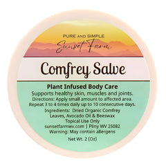Comfrey Salve: frasco de 2 oz para uso diario de la piel