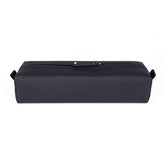 Comfyable small toiletry bag closed, compact travel companion for everyday essentials.