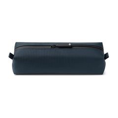 Comfyable small toiletry bag for men in blue, keeps essentials organized on trips.