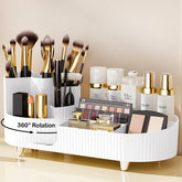 COMFYROOM rotating vanity organizer brush holder keeps brushes within reach for quick makeup