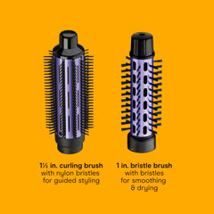 Conair 1-inch aluminum bristle brush creates smooth, shiny waves